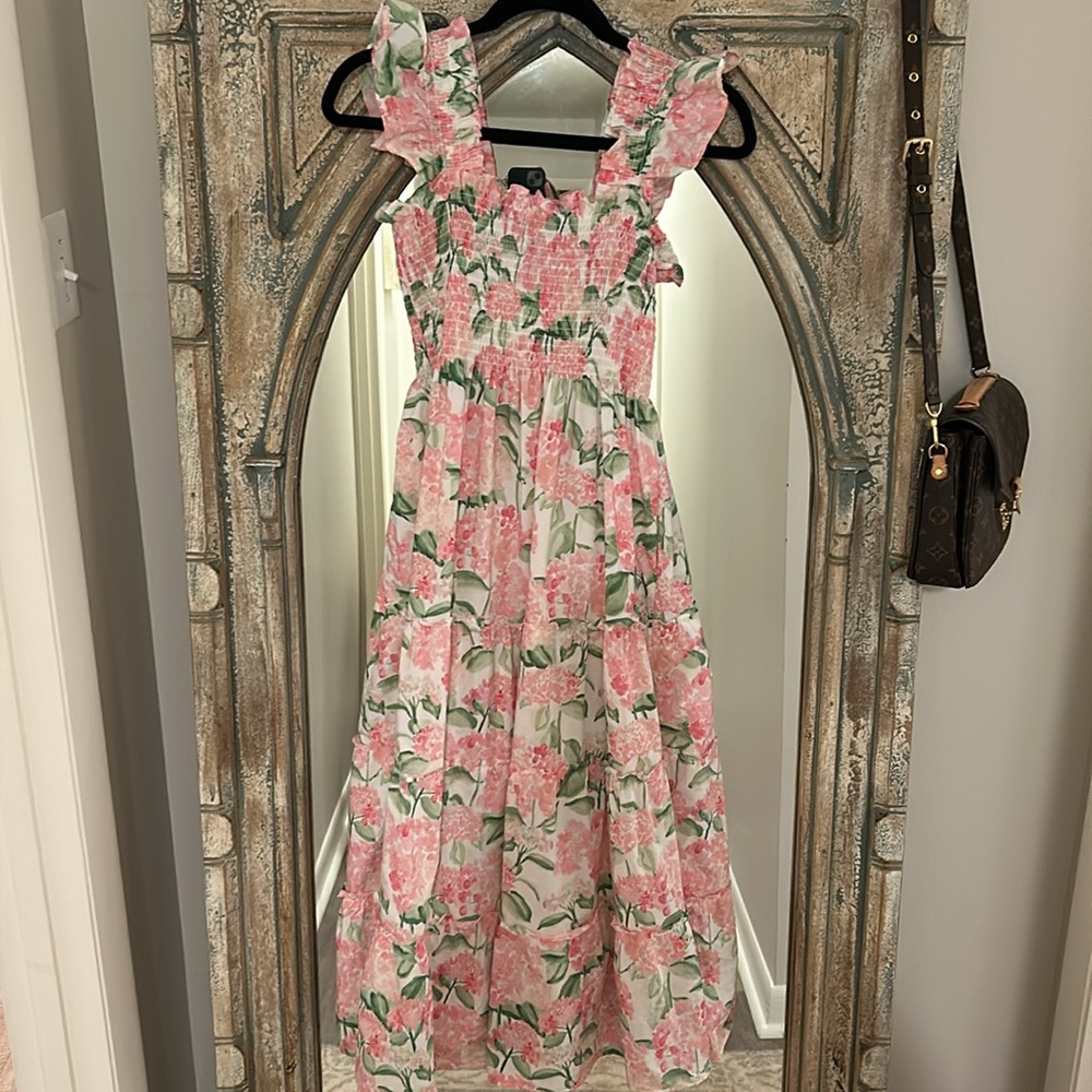 Hill House Ellie Nap Dress Pink Hydrangea - Picture 2 of 3